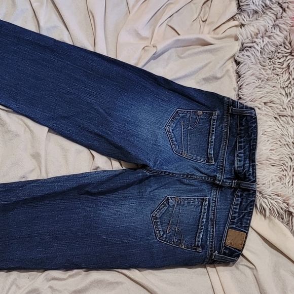 American Eagle Medium Straight Leg Jeans Size 0 S - Picture 7 of 9